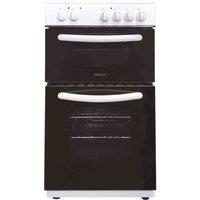 Statesman Atlas 50Cm Double Oven Electric Ceramic Cooker White, White