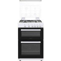 Statesman Nova 60Cm Double Oven Gas Lidded Cooker White, White