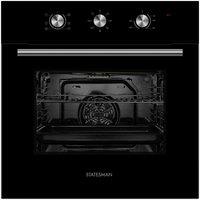 Statesman Built-in Fan Oven Black, Black