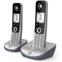 BT Advanced 1Z Cordless Phone Twin Handsets - Black & Silver