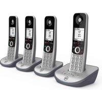 BT Advanced 1Z Cordless Phone Quad Handsets - Black & Silver