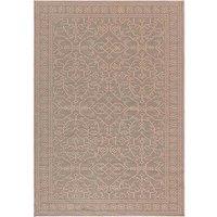Washarug Washable Jute Rug 120x170cm Vintage Border, Brown