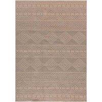 Washarug Washable Jute Rug 120x170cm Aztec, Brown