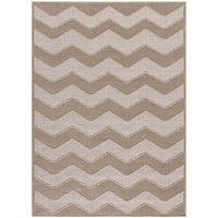 Washarug Washable Jute Rug 120x170cm Chevron, Brown