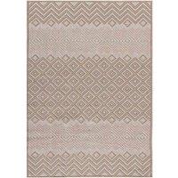 Washarug Washable Jute Rug 120x170cm Diamonds, Brown