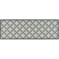 Washamat Washable Indoor Runner 150x50cm Victorian Tile Sage, Green