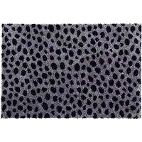 Washamat Washable Indoor Mat 75x50cm Animal Print, Black