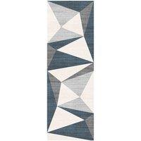 William Armes Tokyo Runner 60x180cm Modern Geo Blue, Blue