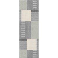 William Armes Tokyo Runner 60x180cm Geo Blocks Grey, Grey