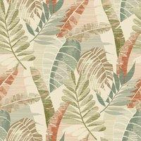 Belgravia Decor Sarika Wallpaper 10m x 53cm Green/Cream, Green