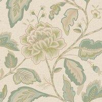 Belgravia Decor Maya Trail Textured Wallpaper 10m x 53cm Sage, Green