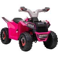 HOMCOM Electric Quad Bike, 6V Kids Ride-on Atv, For Ages 18-36 Months - Pink, Pink