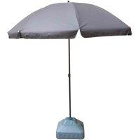 Monaco 2M Parasol Grey With Cover, Grey