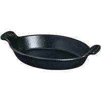 Chasseur 20Cm Oval Dish - Matt Black, Black