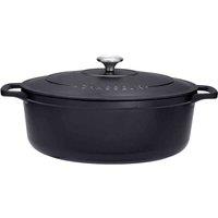 Chasseur 27Cm Oval Casserole - Matt Black, Black