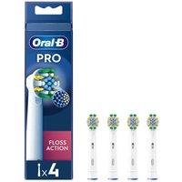 Oral B Oral-b Pro Floss Action Toothbrush Heads 4 Counts, White