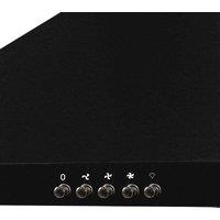 Abode ASCH6031B 60Cm Chimney Cooker Hood In Black, Black