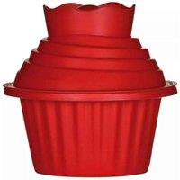 Interiors By Ph 3Pc Red Giant Cupcake Set, Red