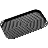 Interiors By Ph Halston Twin Hob Grill Plate, Black