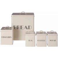 Interiors By Ph Easton 5 Pc Cream Finish Storage Set, Cream