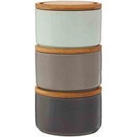 Interiors By Ph Fenwick Grey Pale Blue Storage Canisters, Grey