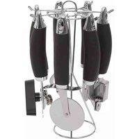 Interiors By Ph Five Pc Kitchen Gadget Set, Black