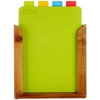 Interiors By Ph Wood Stand Chopping Boards - Set Of 4, Brown