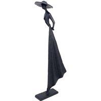 Europa Summer Hat Girl Elur Iron Figurine 33cm Mocha, Brown