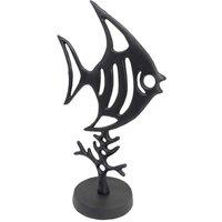 Europa Angel Fish Elur Iron Ornament 37cm Mocha, Brown