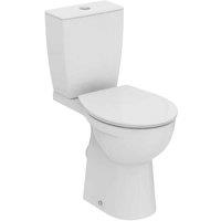 Ideal Standard Eurovit+ Comfort Height Close Coupled Toilet With Soft Close Seat, White