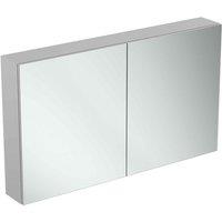 Ideal Standard 120Cm Mirror Cabinet With Bottom Ambient Light, Silver