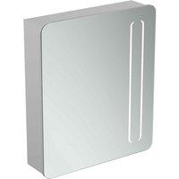 Ideal Standard 60Cm Mirror Cabinet With Bottom Ambient And Front Light, Silver