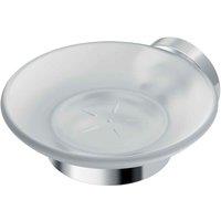 Ideal Standard Iom Soap Dish Wall Mounted Frosted Glass Chrome, Silver