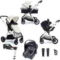 Babymore Mimi Travel System Coco With Base - Silver, Silver