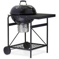 Tower Kettle Grill with Side Table, Black