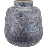 Pacific Vulcan Textured Volcanic Effect Grey Stoneware Vase, Grey