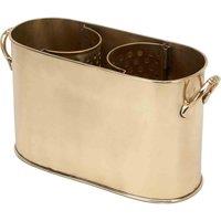 Pacific Shiny Gold Wine Holder, Gold