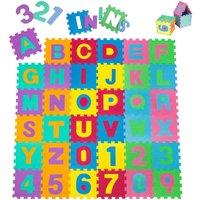 Tectake Jigsaw Mat 86-pieces Made Of Foam, Multi