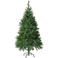 Tectake Lifelike Christmas Tree w/ Metal Stand 4.5Ft Green 470 Tips, Green