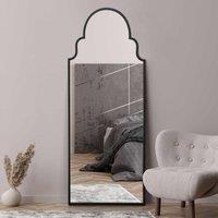 Mirroroutlet Arcus - Black Framed Arched Full Length Leaner Wall Mirror 71inch X 28 180cm X 70cm , Black