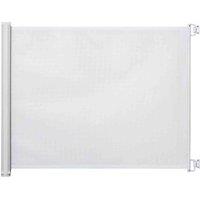 PawHut Retractable Pet Safety Gate - White, White