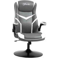 Vinsetto High Back Computer Gaming Chair With Swivel Grey, Grey