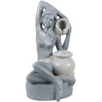 Streetwize Solar Water Feature - Bathing Lady, Grey