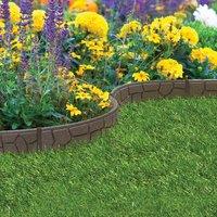 Primeur 1 x 120cm EZ Border Stones - Earth, Brown