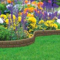 Primeur 2 x EZ Ultracurve Bricks Border Edging - Earth, Brown
