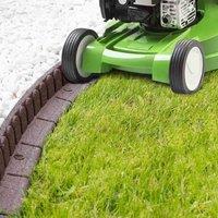 Primeur 2 x Lawnmower Friendly Border Edging - Earth, Brown