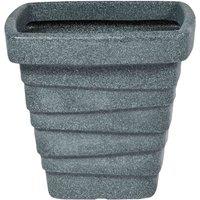 Strata Square Trojan Planter, Grey