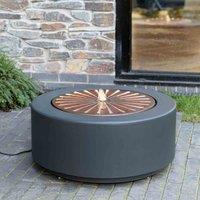 Ivyline Solis Large Water Feature w/ Light Display - Copper, Multi