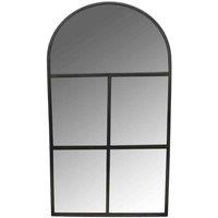 Ivyline Archway Outdoor Mirror Natural Black H90cm W50cm