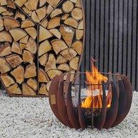 Ivyline Outdoor Solis Fire Pit in Rust H30CM W50CM